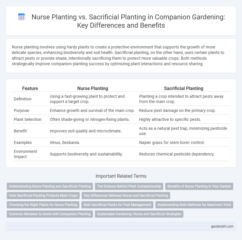 Nurse Planting vs. Sacrificial Planting in Companion Gardening: Key Differences and Benefits