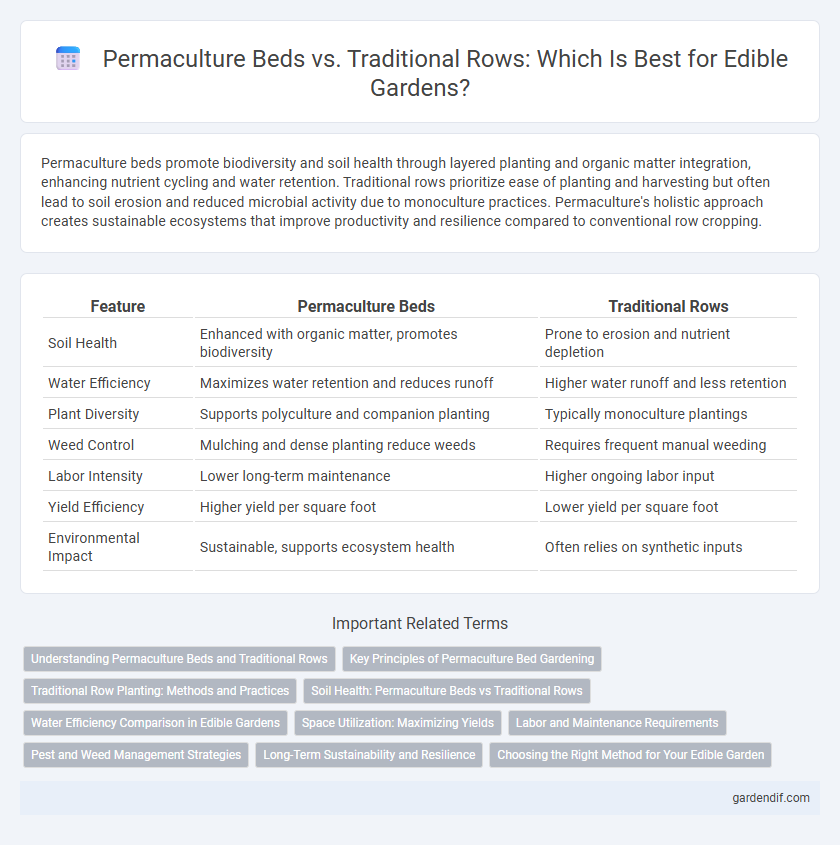 Permaculture Beds vs. Traditional Rows: Which Is Best for Edible Gardens?