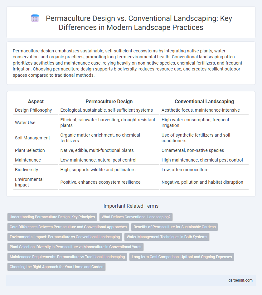 Permaculture Design vs. Conventional Landscaping: Key Differences in Modern Landscape Practices
