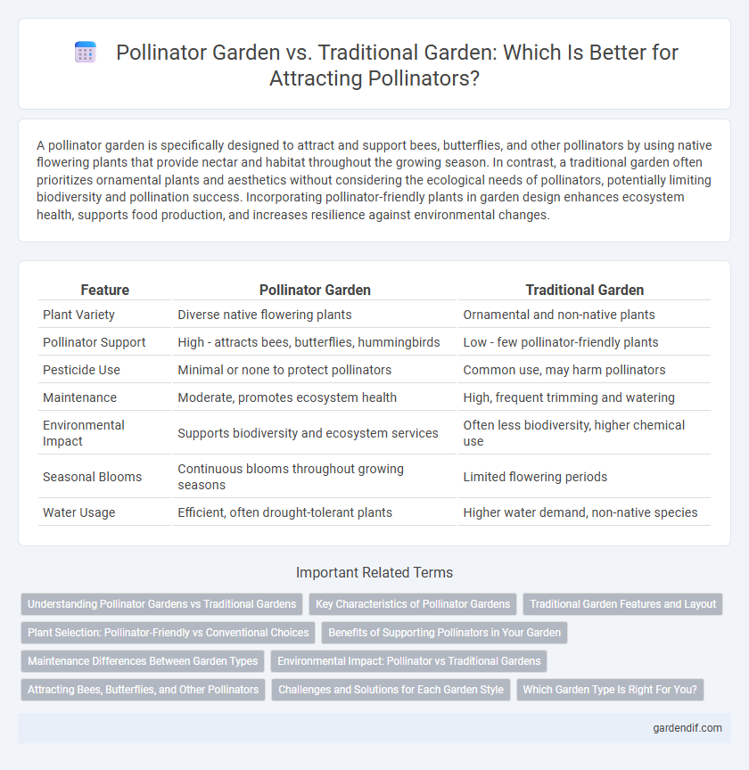 Pollinator Garden vs. Traditional Garden: Which Is Better for Attracting Pollinators?