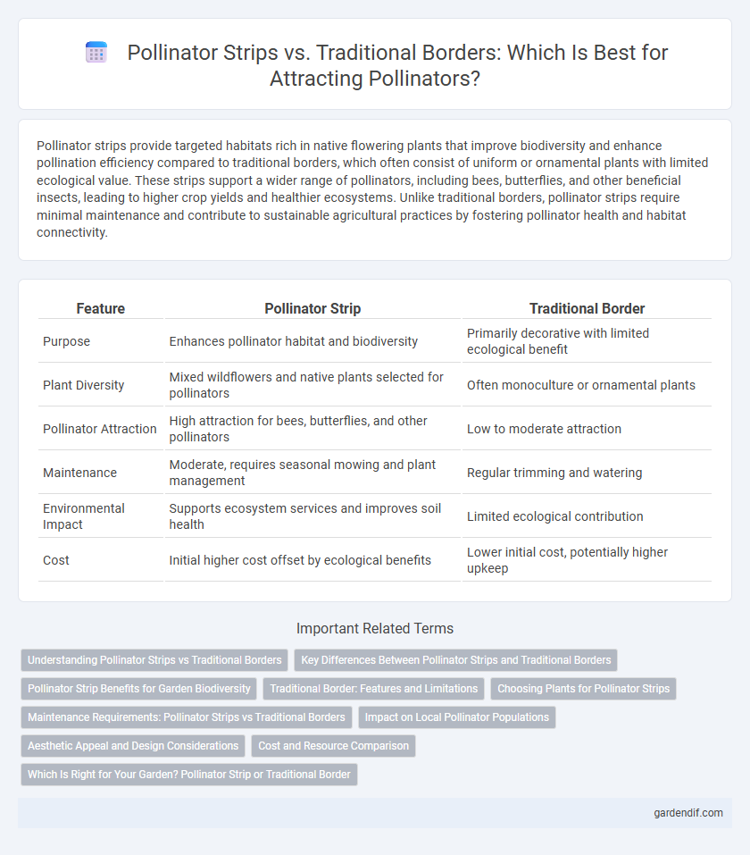 Pollinator Strips vs. Traditional Borders: Which Is Best for Attracting Pollinators?