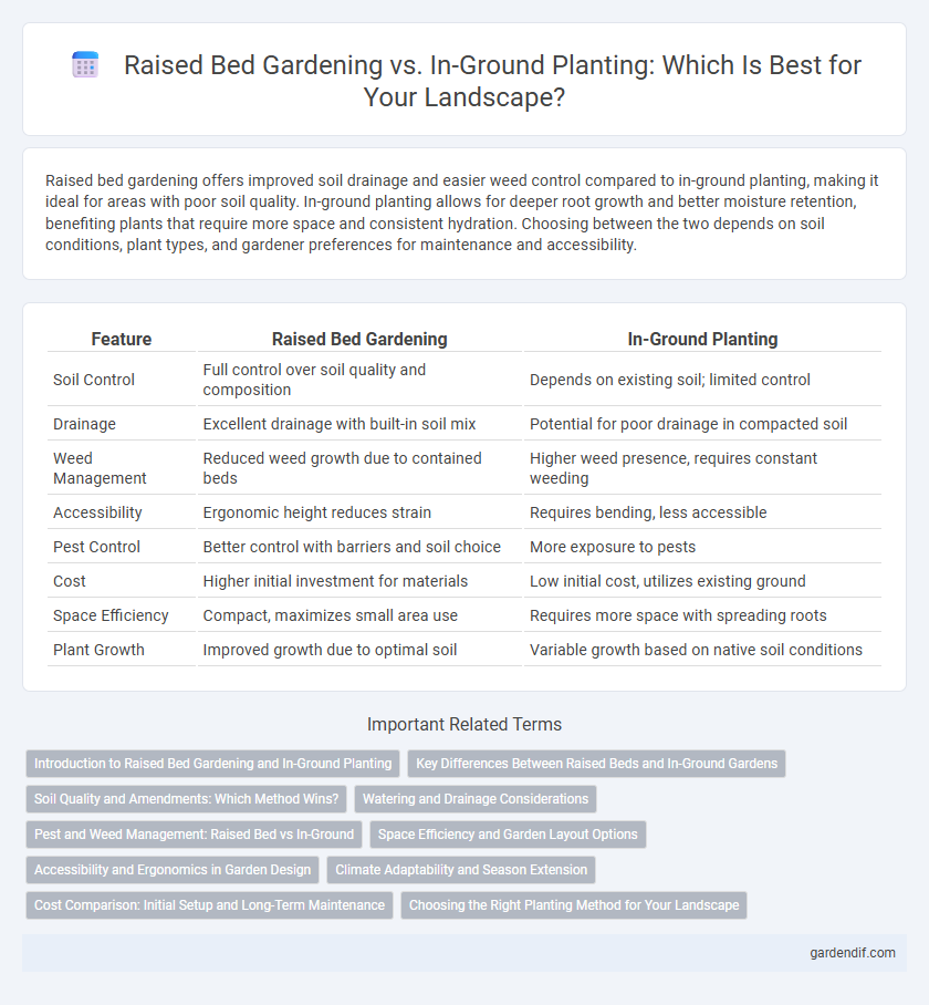 Raised Bed Gardening vs. In-Ground Planting: Which Is Best for Your Landscape?