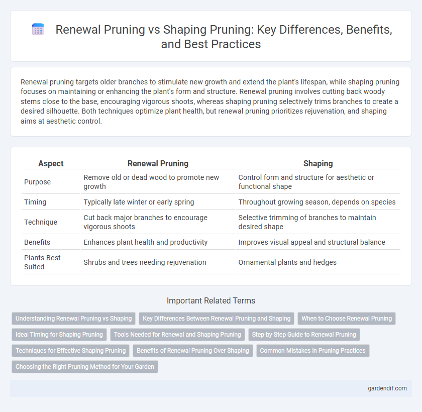 Renewal Pruning vs Shaping Pruning: Key Differences, Benefits, and Best Practices