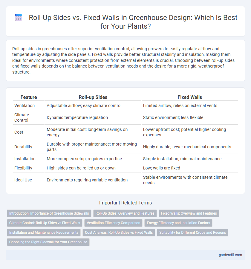 Roll-Up Sides vs. Fixed Walls in Greenhouse Design: Which Is Best for Your Plants?