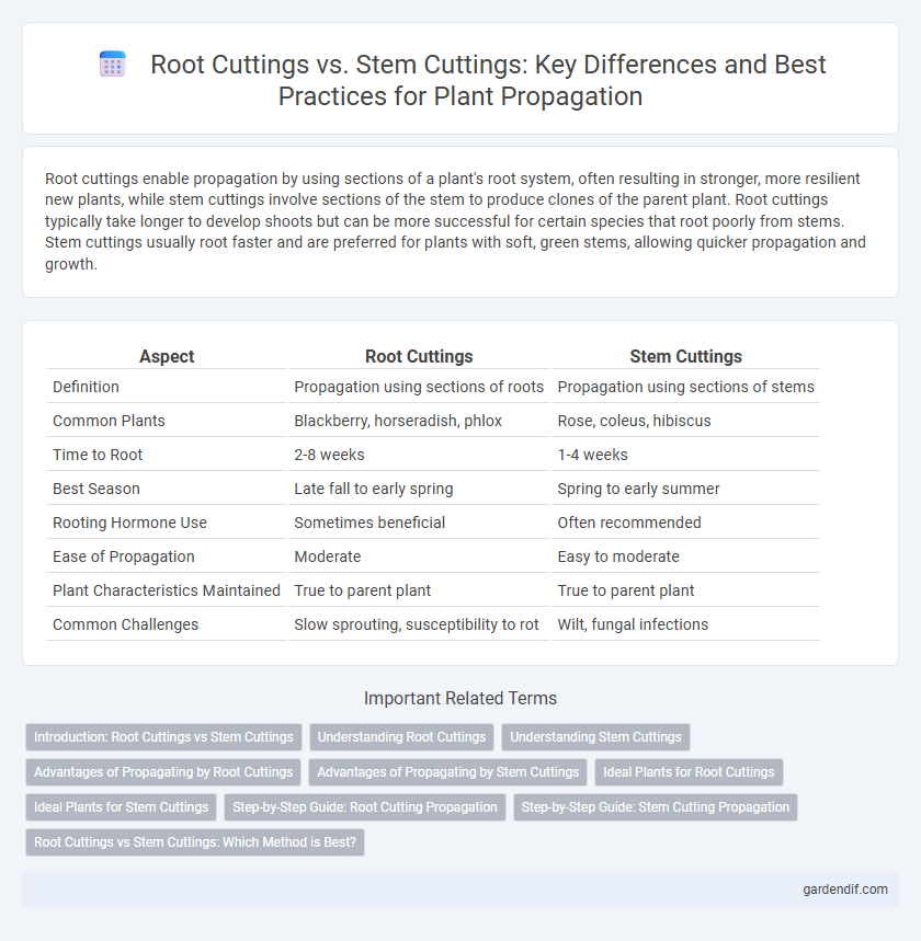 Root Cuttings vs. Stem Cuttings: Key Differences and Best Practices for Plant Propagation