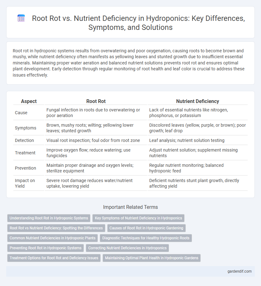 Root Rot vs. Nutrient Deficiency in Hydroponics: Key Differences, Symptoms, and Solutions