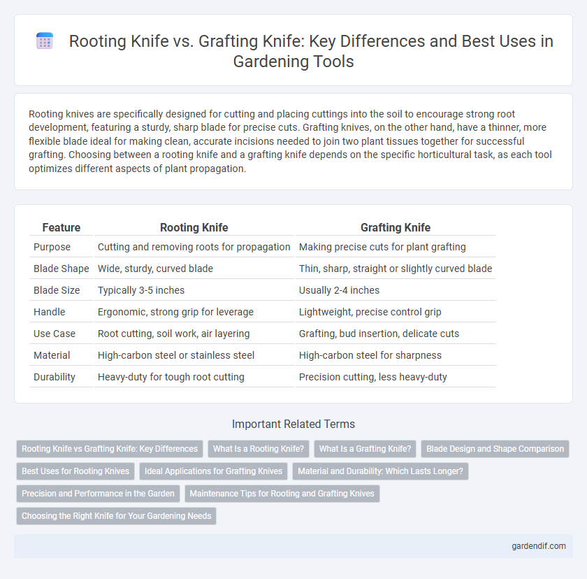 Rooting Knife vs. Grafting Knife: Key Differences and Best Uses in Gardening Tools