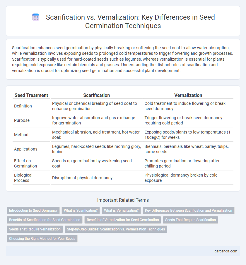 Scarification vs. Vernalization: Key Differences in Seed Germination Techniques