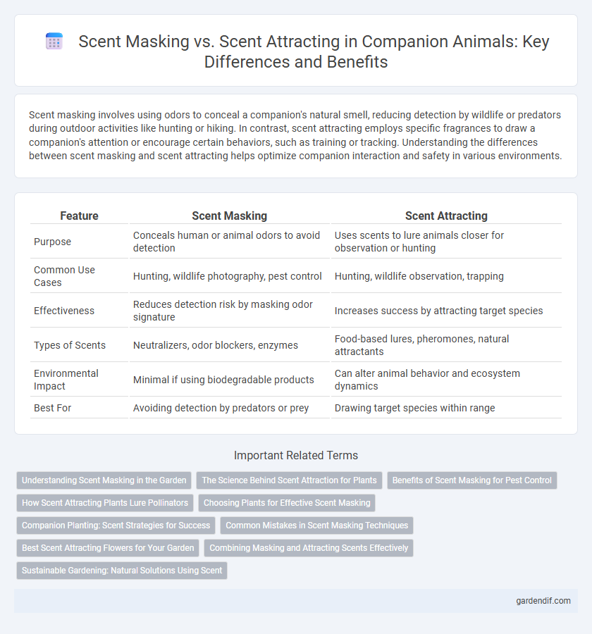 Scent Masking vs. Scent Attracting in Companion Animals: Key Differences and Benefits