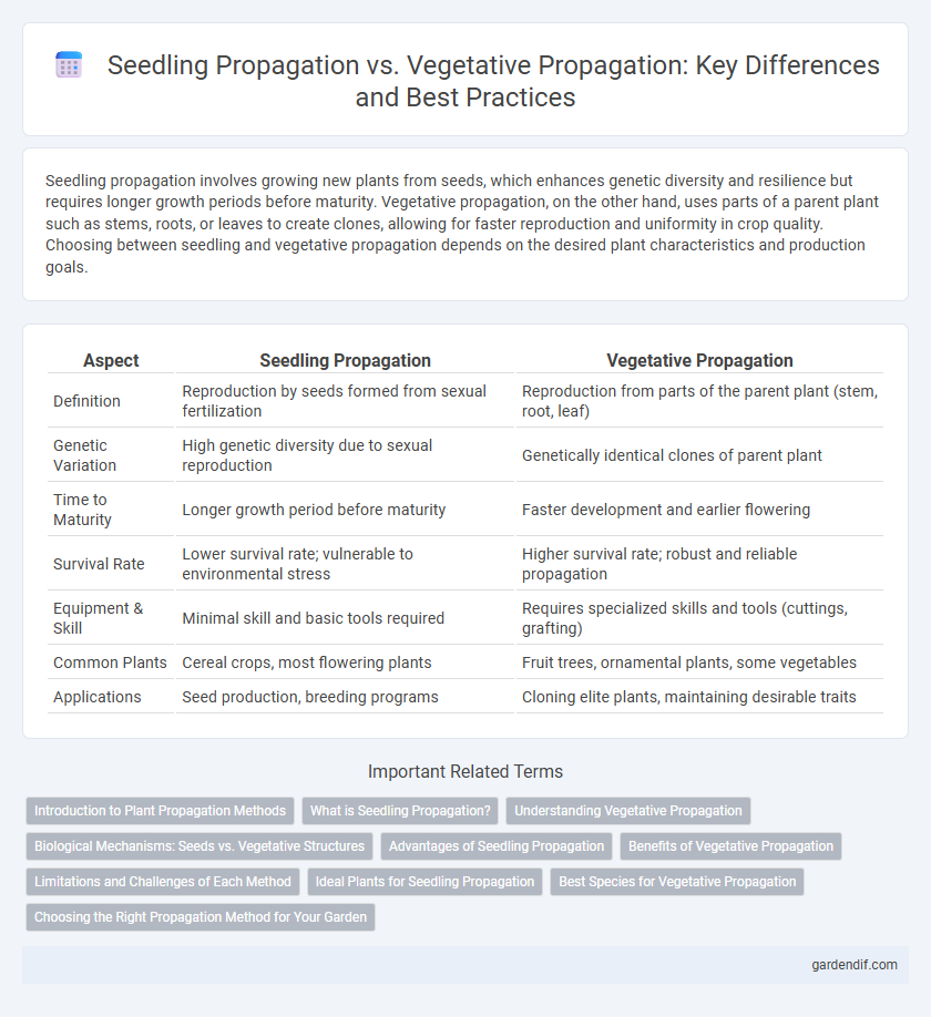 Seedling Propagation vs. Vegetative Propagation: Key Differences and Best Practices