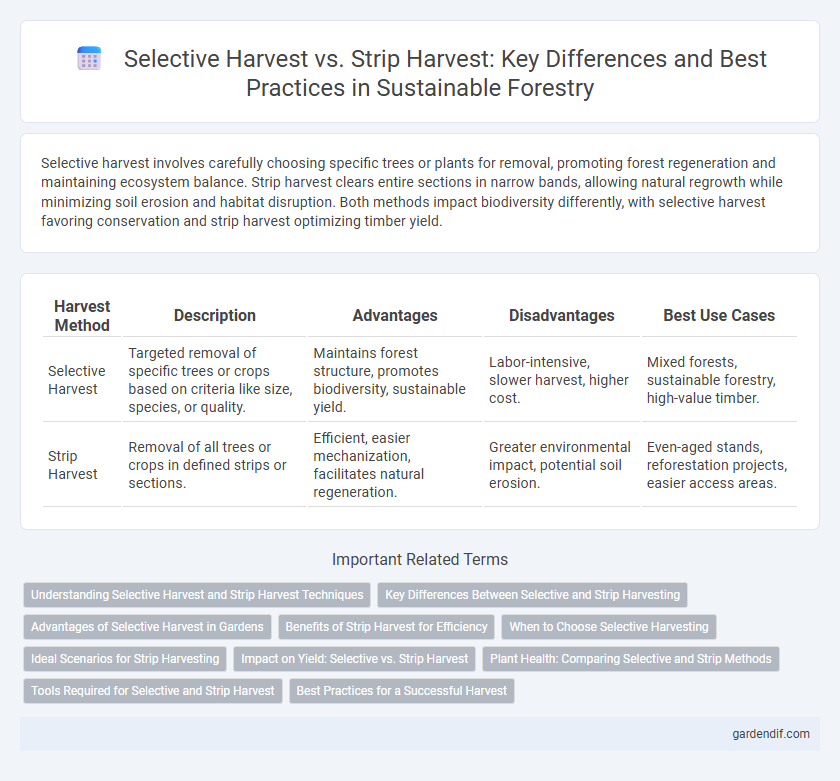 Selective Harvest vs. Strip Harvest: Key Differences and Best Practices in Sustainable Forestry