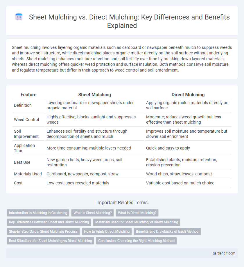 Sheet Mulching vs. Direct Mulching: Key Differences and Benefits Explained