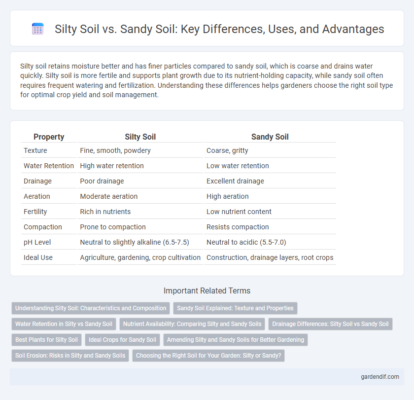 Silty Soil vs. Sandy Soil: Key Differences, Uses, and Advantages