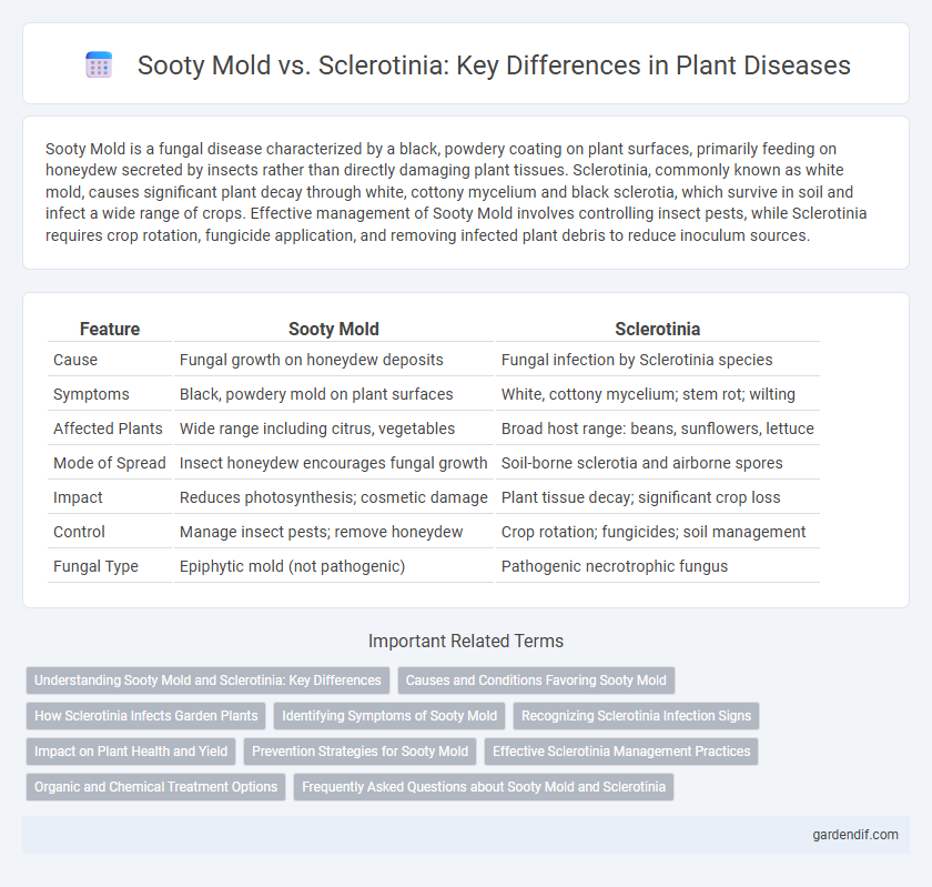 Sooty Mold vs. Sclerotinia: Key Differences in Plant Diseases