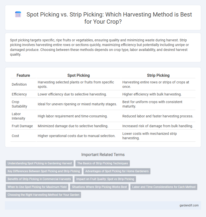Spot Picking vs. Strip Picking: Which Harvesting Method is Best for Your Crop?