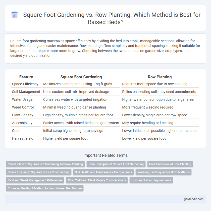 Square Foot Gardening vs. Row Planting: Which Method is Best for Raised Beds?