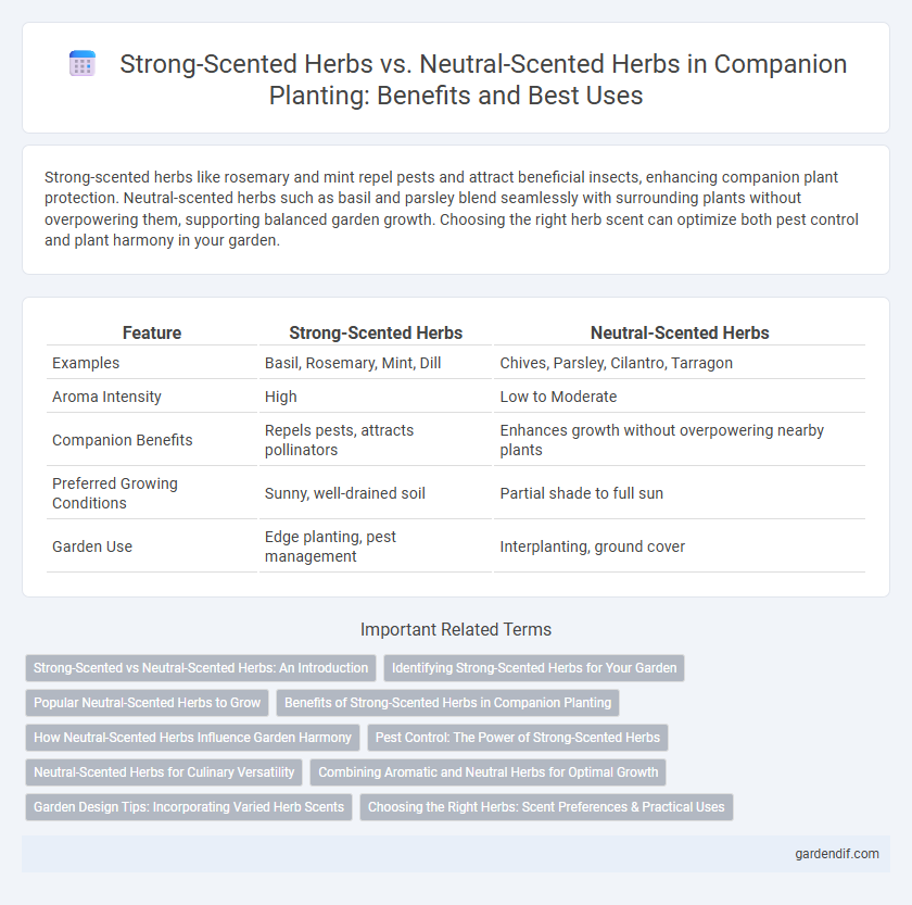 Strong-Scented Herbs vs. Neutral-Scented Herbs in Companion Planting: Benefits and Best Uses
