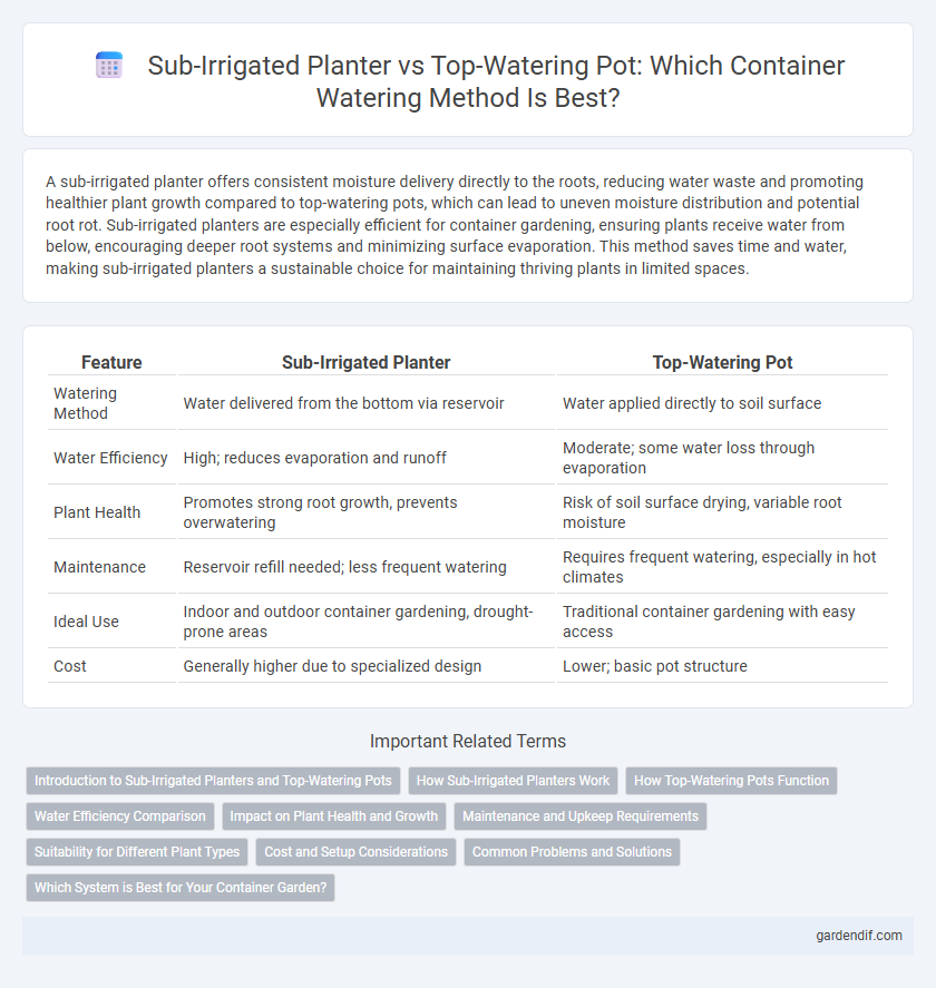Sub-Irrigated Planter vs Top-Watering Pot: Which Container Watering Method Is Best?