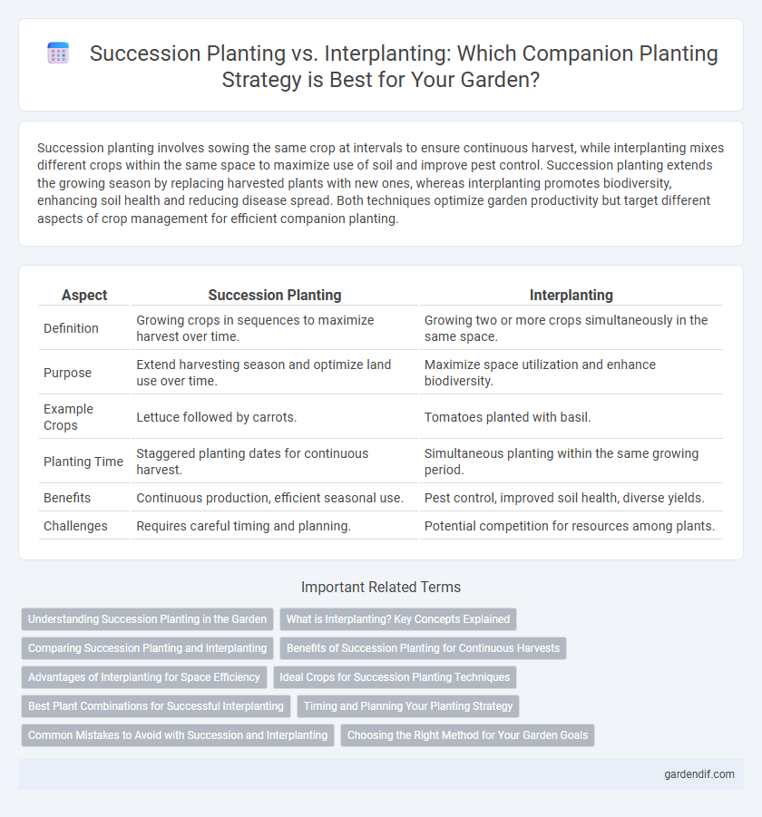 Succession Planting vs. Interplanting: Which Companion Planting Strategy is Best for Your Garden?
