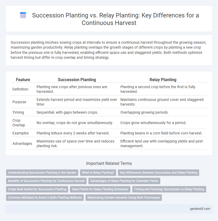 Succession Planting vs. Relay Planting: Key Differences for a Continuous Harvest