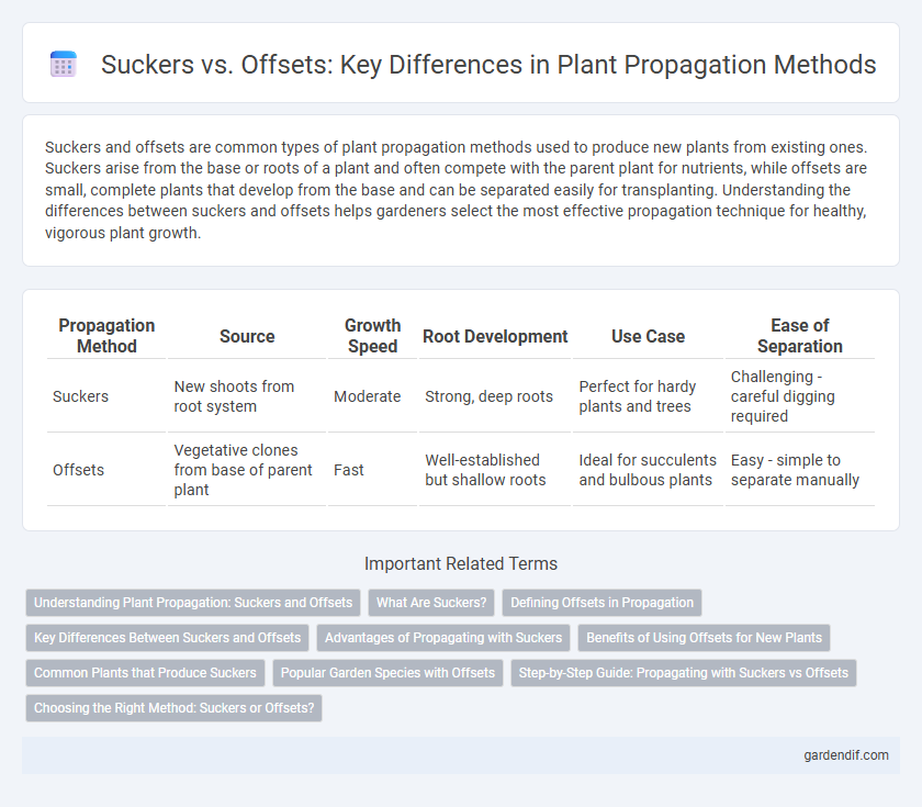 Suckers vs. Offsets: Key Differences in Plant Propagation Methods