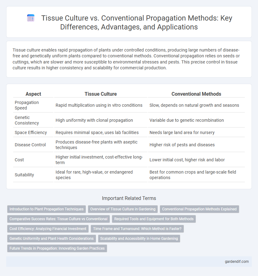 Tissue Culture vs. Conventional Propagation Methods: Key Differences, Advantages, and Applications
