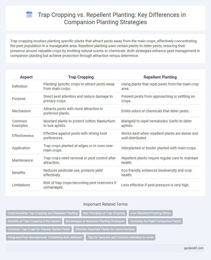 Trap Cropping vs. Repellent Planting: Key Differences in Companion Planting Strategies