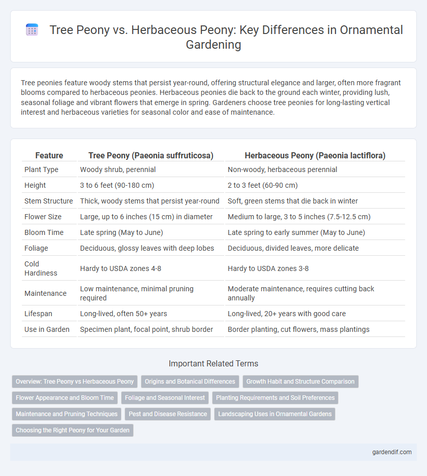 Tree Peony vs. Herbaceous Peony: Key Differences in Ornamental Gardening