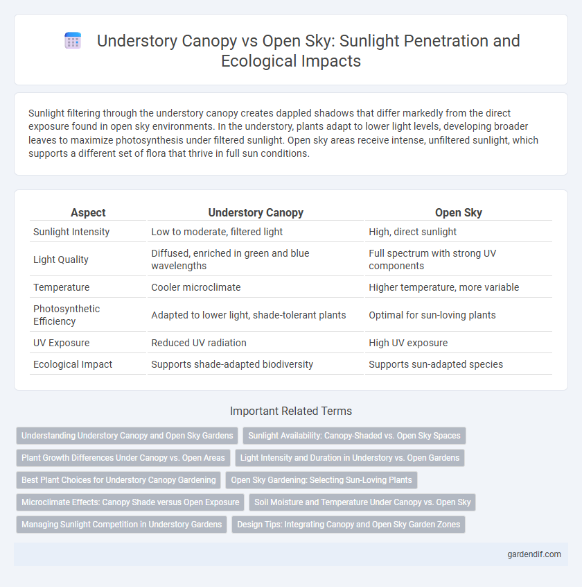 Understory Canopy vs Open Sky: Sunlight Penetration and Ecological Impacts