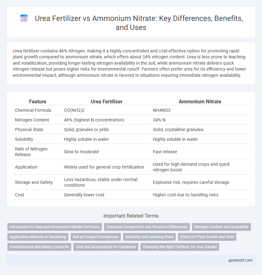 Urea Fertilizer vs Ammonium Nitrate: Key Differences, Benefits, and Uses