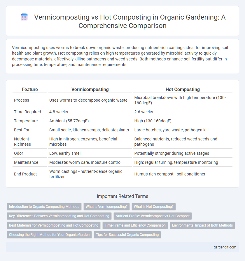 Vermicomposting vs Hot Composting in Organic Gardening: A Comprehensive Comparison