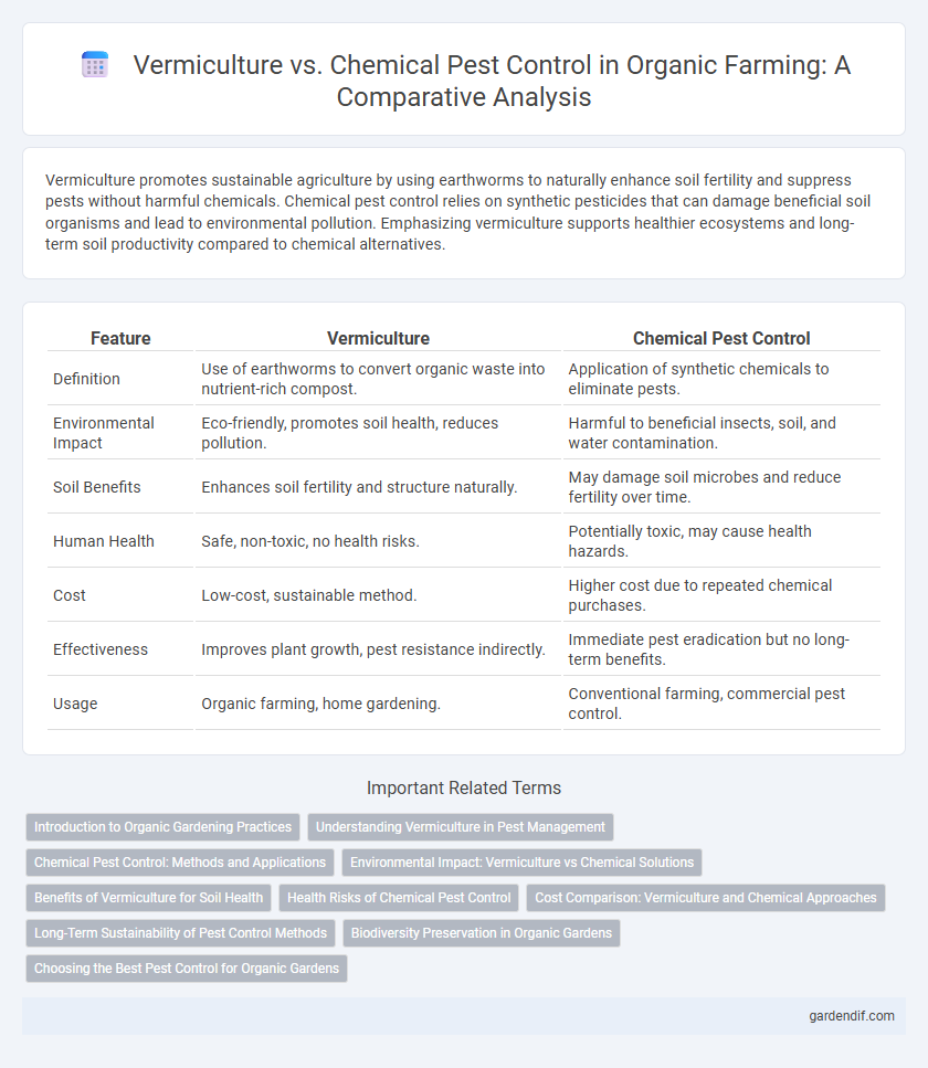 Vermiculture vs. Chemical Pest Control in Organic Farming: A Comparative Analysis