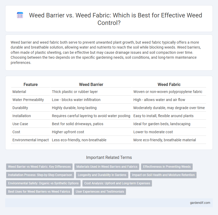 Weed Barrier vs. Weed Fabric: Which is Best for Effective Weed Control?