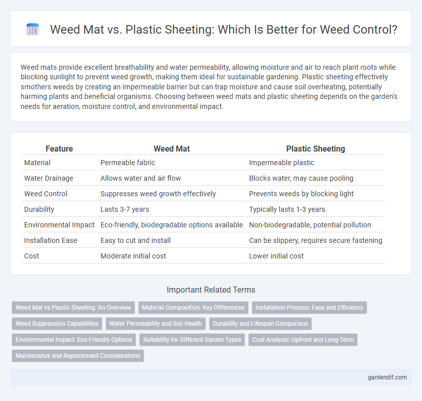 Weed Mat vs. Plastic Sheeting: Which Is Better for Weed Control?