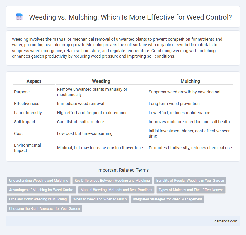 Weeding vs. Mulching: Which Is More Effective for Weed Control?