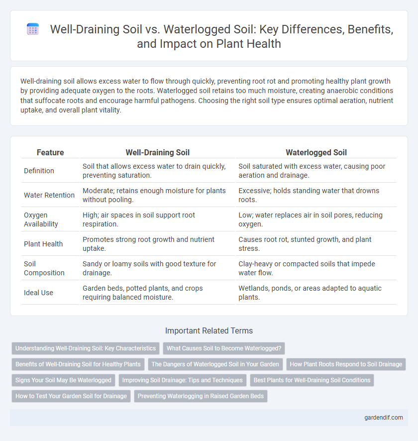 Well-Draining Soil vs. Waterlogged Soil: Key Differences, Benefits, and Impact on Plant Health