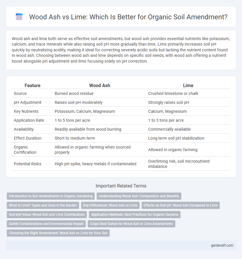 Wood Ash vs Lime: Which Is Better for Organic Soil Amendment?