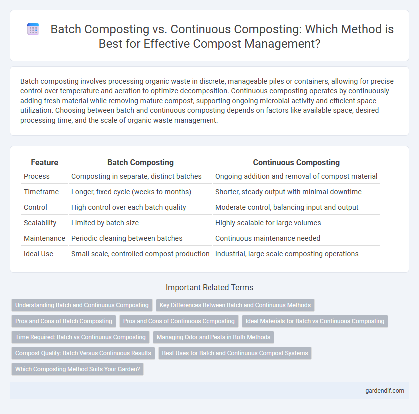 Batch Composting vs. Continuous Composting: Which Method is Best for Effective Compost Management?