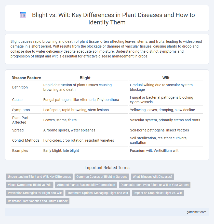 Blight vs. Wilt: Key Differences in Plant Diseases and How to Identify Them