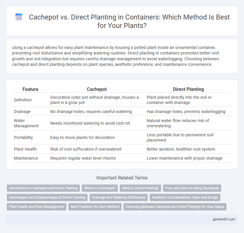 Cachepot vs. Direct Planting in Containers: Which Method Is Best for Your Plants?