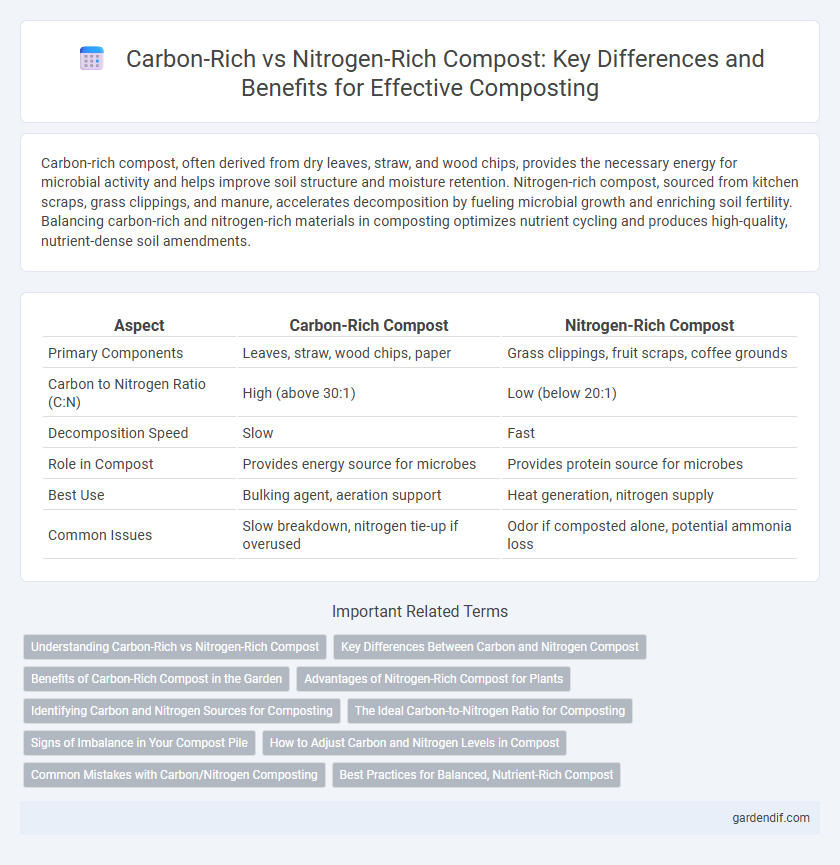 Carbon-Rich vs Nitrogen-Rich Compost: Key Differences and Benefits for Effective Composting