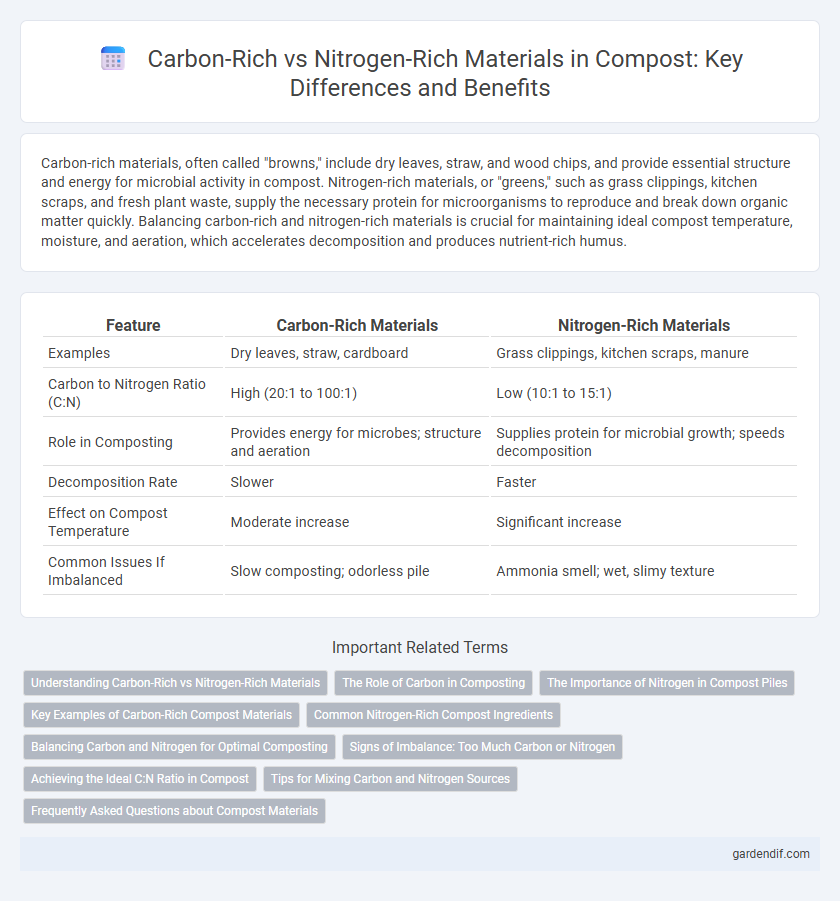 Carbon-Rich vs Nitrogen-Rich Materials in Compost: Key Differences and Benefits