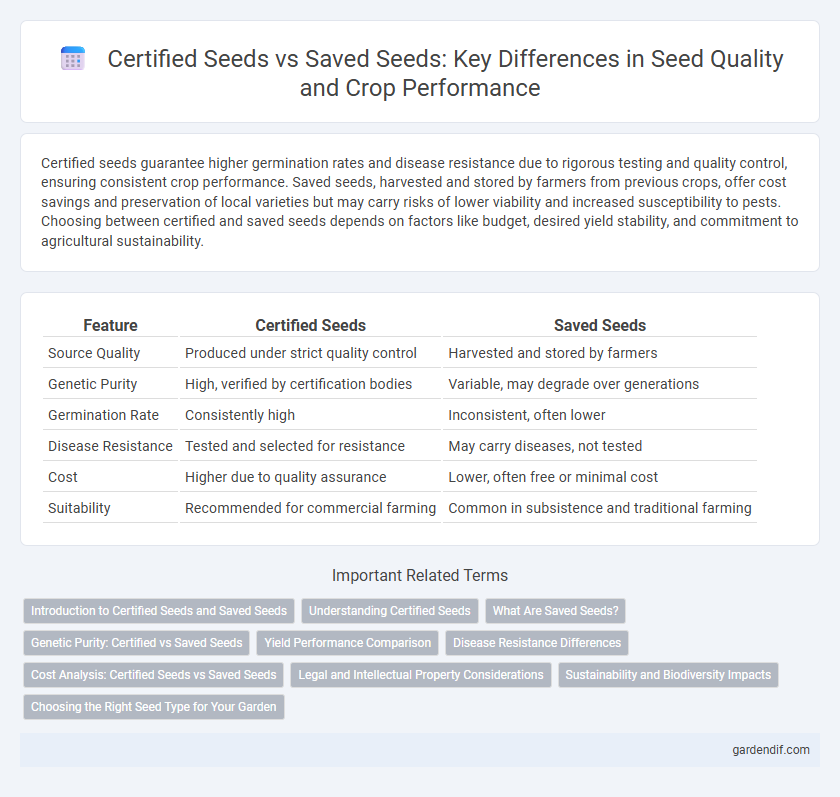 Certified Seeds vs Saved Seeds: Key Differences in Seed Quality and Crop Performance