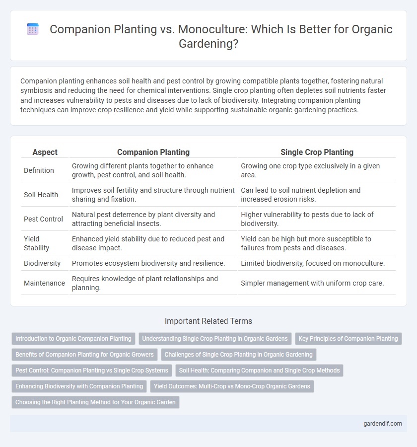 Companion Planting vs. Monoculture: Which Is Better for Organic Gardening?