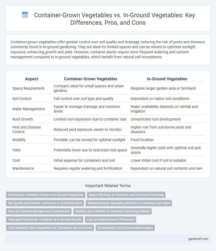 Container-Grown Vegetables vs. In-Ground Vegetables: Key Differences, Pros, and Cons