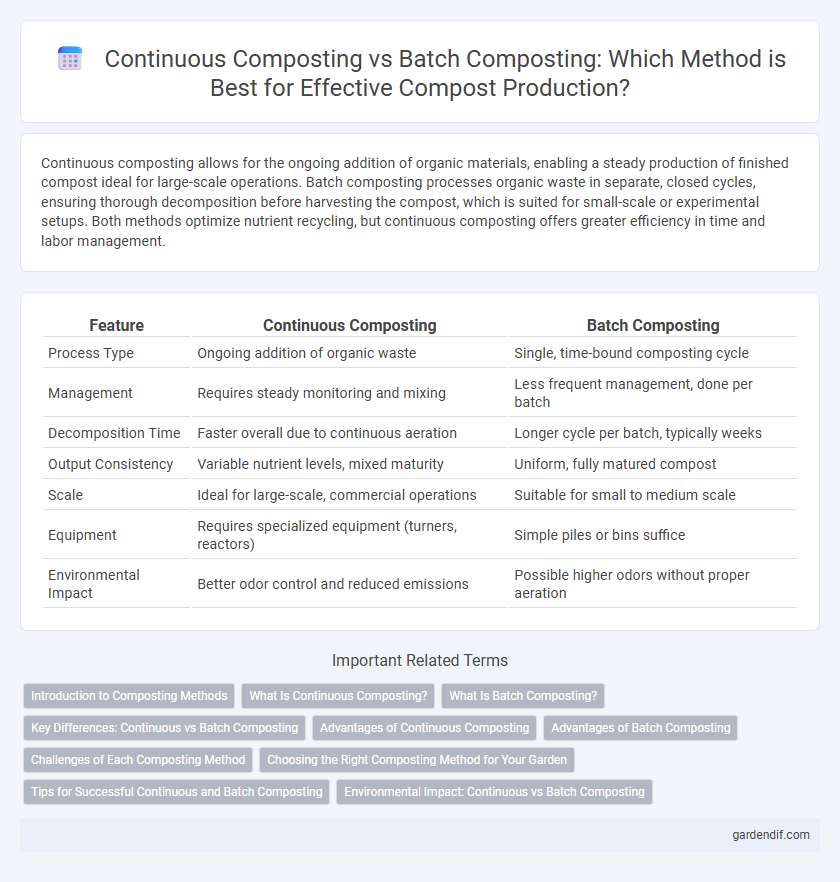 Continuous Composting vs Batch Composting: Which Method is Best for Effective Compost Production?
