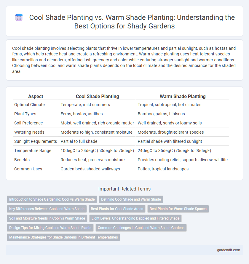 Cool Shade Planting vs. Warm Shade Planting: Understanding the Best Options for Shady Gardens