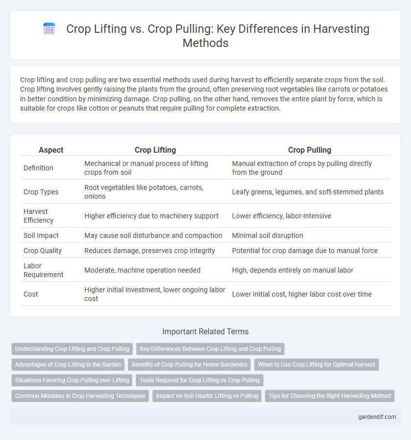 Crop Lifting vs. Crop Pulling: Key Differences in Harvesting Methods