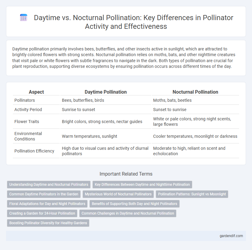 Daytime vs. Nocturnal Pollination: Key Differences in Pollinator Activity and Effectiveness