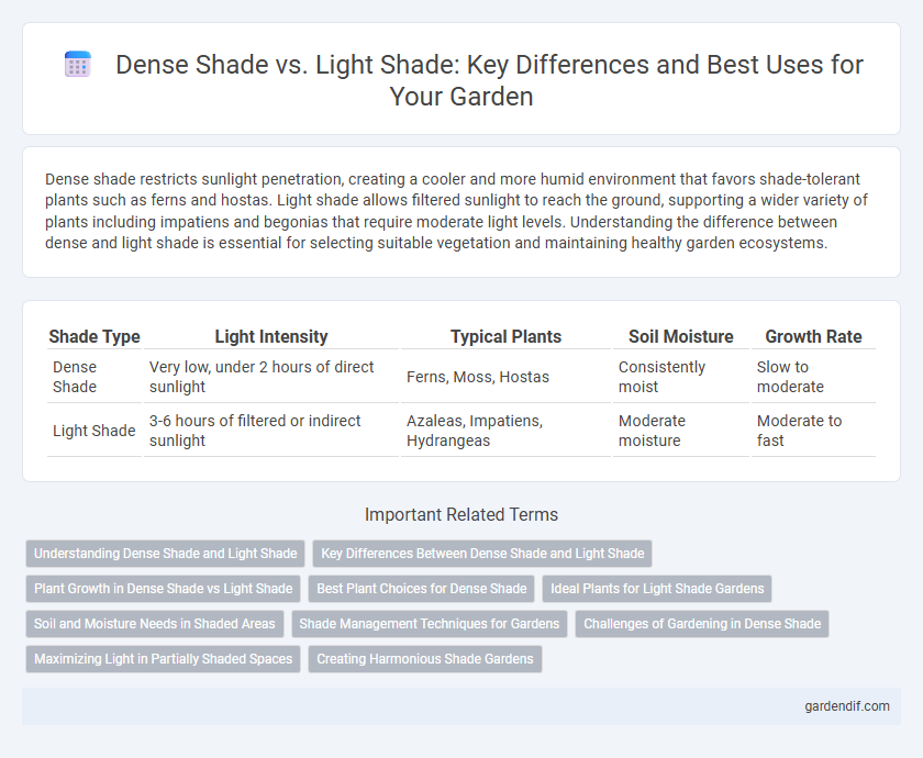 Dense Shade vs. Light Shade: Key Differences and Best Uses for Your Garden